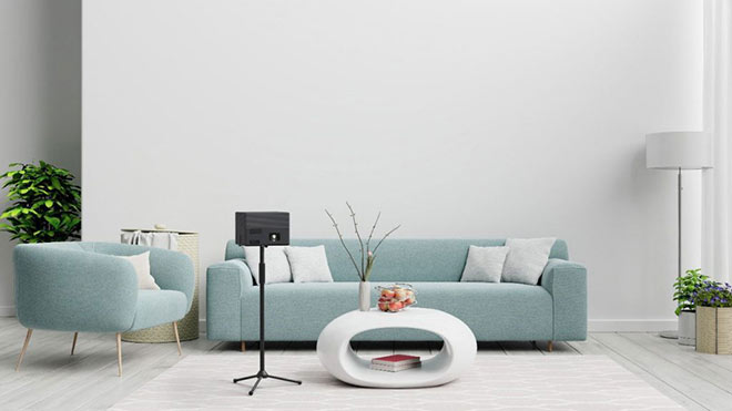Thiết kế rạp chiếu tại gia rất dễ dàng với các máy chiếu nhỏ gọn cho gia đình