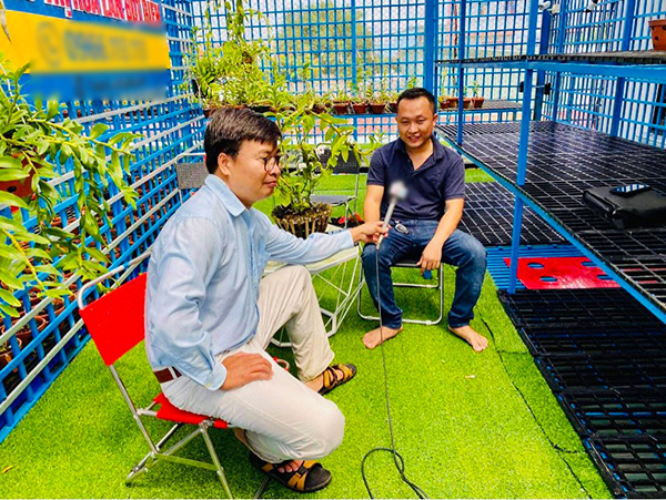 Vườn lan Xanh của anh Hiền được nhiều người biết đến