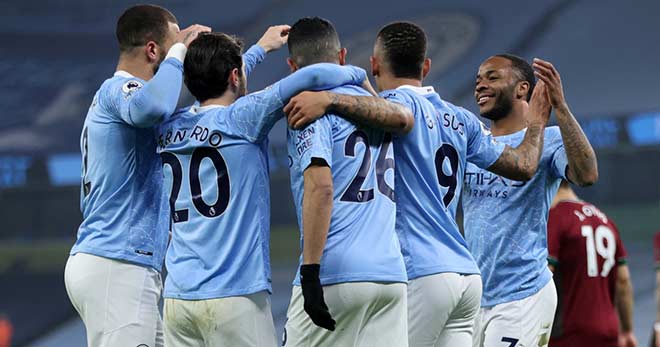 Man City thể hiện phong độ hủy diệt với 21 chiến thắng liên tiếp ở mọi giải đấu