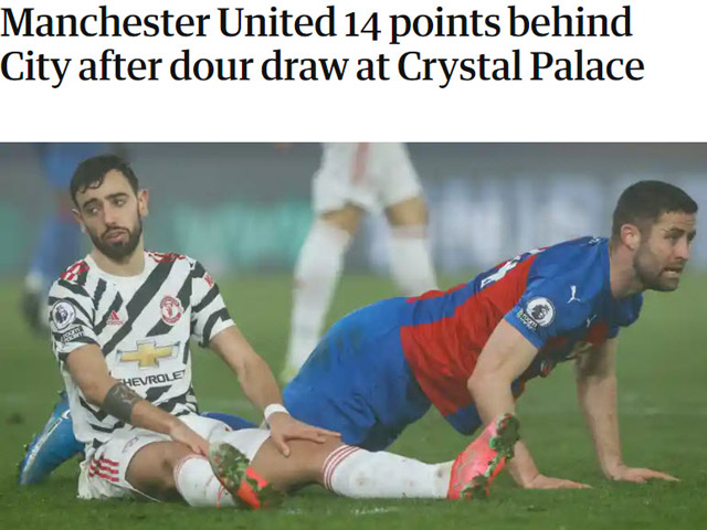 Bóng đá - MU hòa bạc nhược Crystal Palace: Báo Anh "tổng sỉ vả", ví trận đấu như "nghĩa địa"