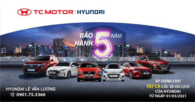 Hyundai Lê Văn Lương bảo hành xe lên tới 5 năm - 1