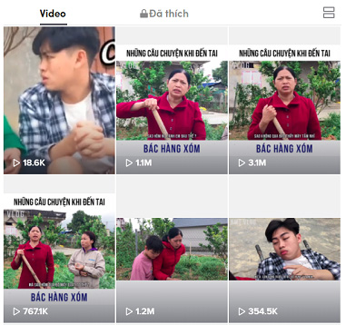 Các nội dung trên tiktok đều bình dị và gần gũi với khán giả