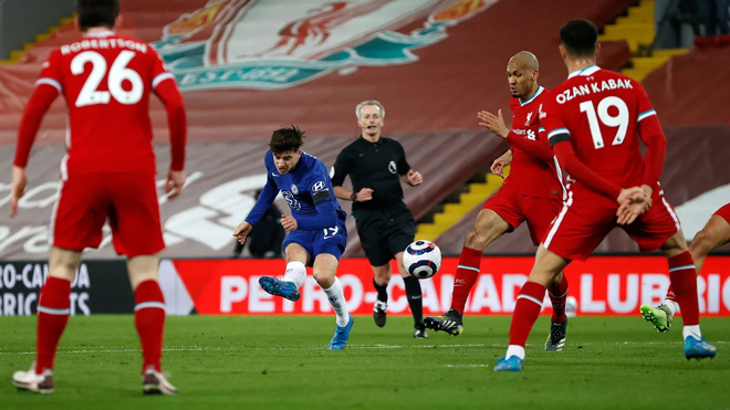 Chelsea thắng Liverpool nhờ pha lập công của Mason Mount