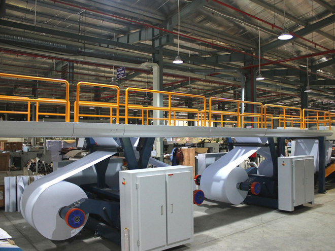 Giấy in Hồng Hà Delus được sản xuất trên dây chuyền hiện đại hoàn toàn tự động
