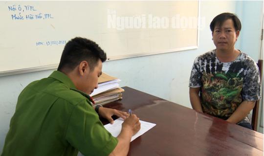 Nguyễn Văn Thì tại cơ quan công an