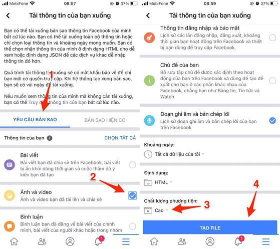 Cách tải toàn bộ hình ảnh trên Facebook về iPhone - 2