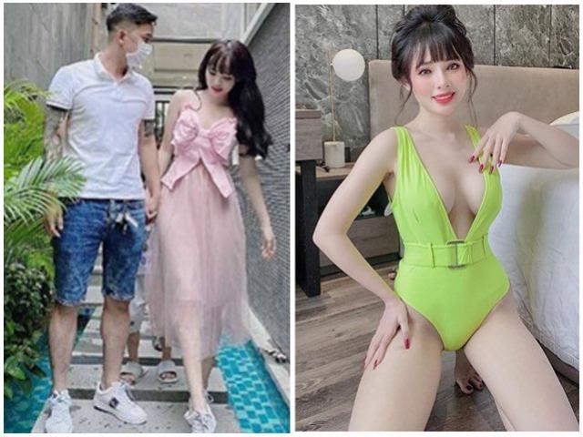 Đời sống Showbiz - Vợ 9X xinh đẹp của Lê Hoàng (The Men) bị chồng "tuýt còi" vì mặc sexy livestream