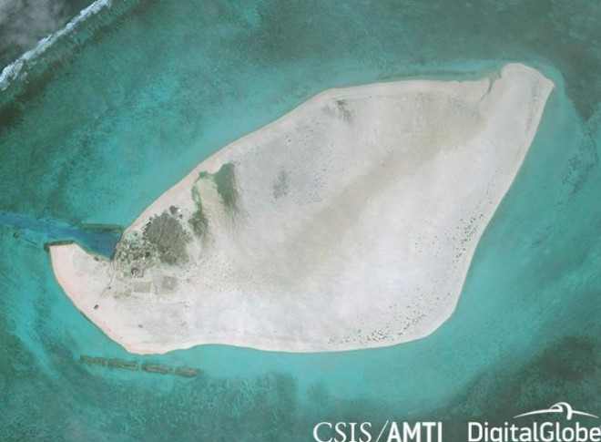Đảo Tri Tôn thuộc quần đảo Hoàng Sa của Việt Nam. (Ảnh: CSIS)