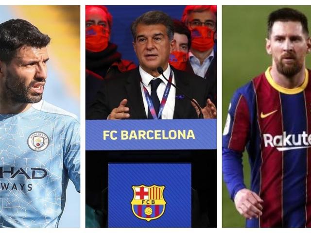 Barca săn Aguero phò tá Messi: Tân chủ tịch ra yêu sách nghiệt ngã