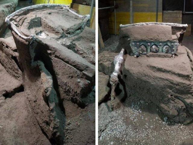 Du lịch - Phát hiện cỗ xe nghi lễ 2.000 năm tuổi tuyệt đẹp trong biệt thự