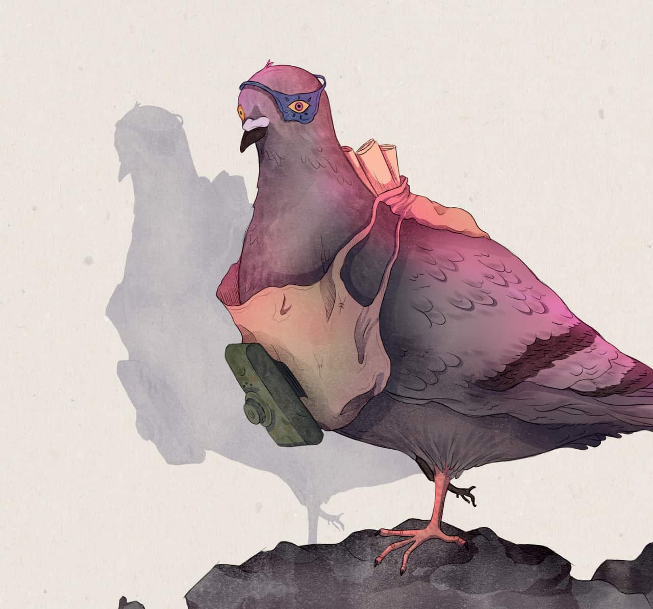 Bức ảnh minh họa về chú chim bồ câu Cher Ami. Ảnh: Lepixma