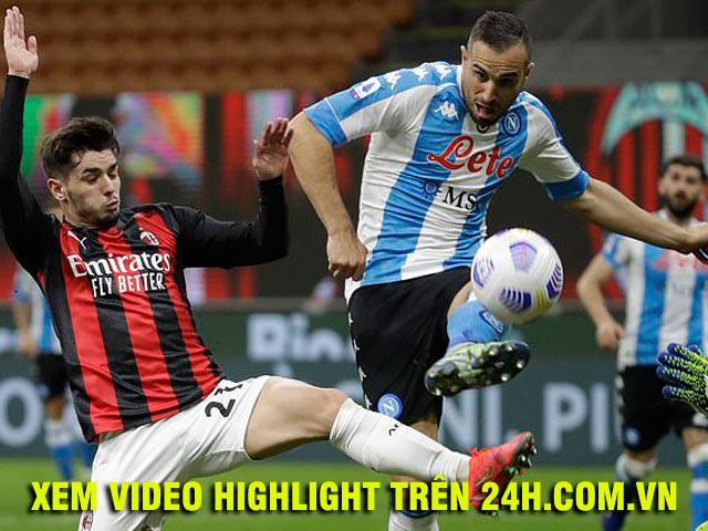Bóng đá - Video AC Milan - Napoli: Đòn đau đầu hiệp, hụt bước tai hại
