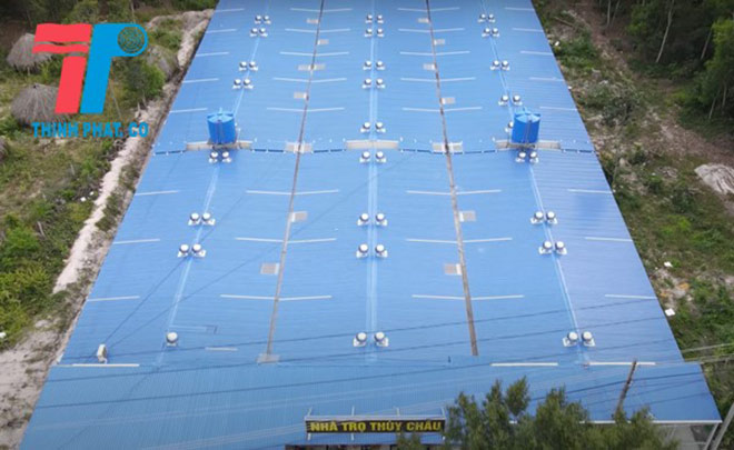 Hình ảnh nhà xây dựng bằng tấm Panel EPS nhìn từ trên cao