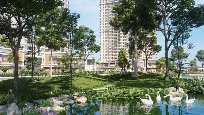 Ecopark chi nghìn tỷ, làm công viên riêng biệt cho 2 toà tháp “thiên nhiên” nhất khu đô thị - 9