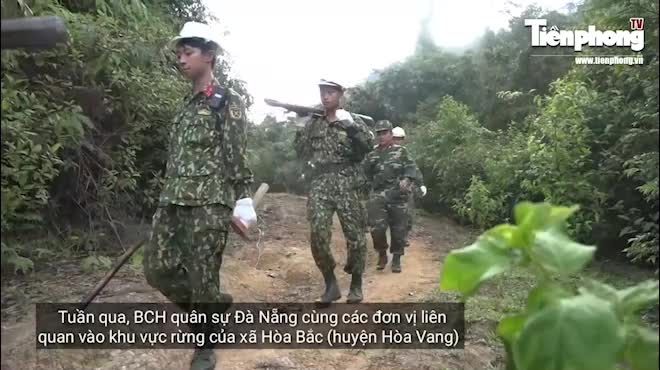 Mục kích quân đội nổ mìn đánh sập hầm vàng trái phép tại Đà Nẵng