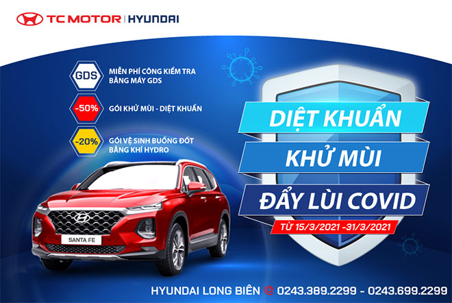 Diệt khuẩn, khử mùi ô tô bảo vệ sức khỏe gia đình cùng Hyundai Long Biên - 1