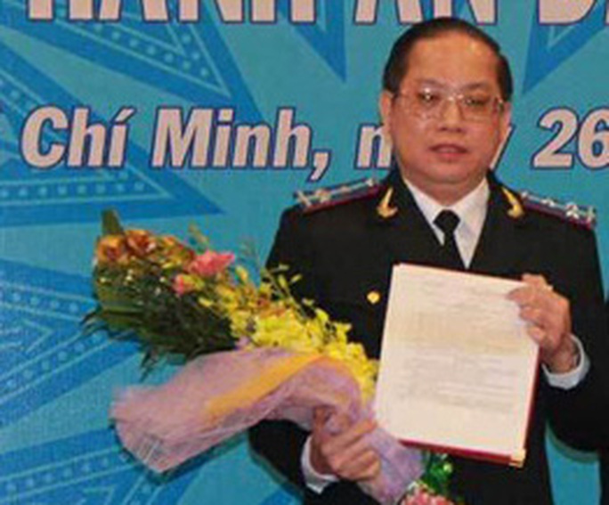 Ông Vũ Quốc Doanh thời điểm nhận quyết định bổ nhiệm giữ chức Cục trưởng Cục THADS TP HCM