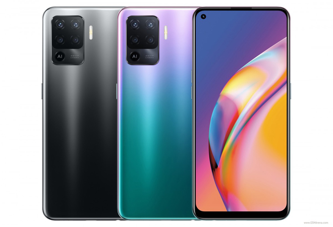 Hai phiên bản màu của Oppo Reno5 F.