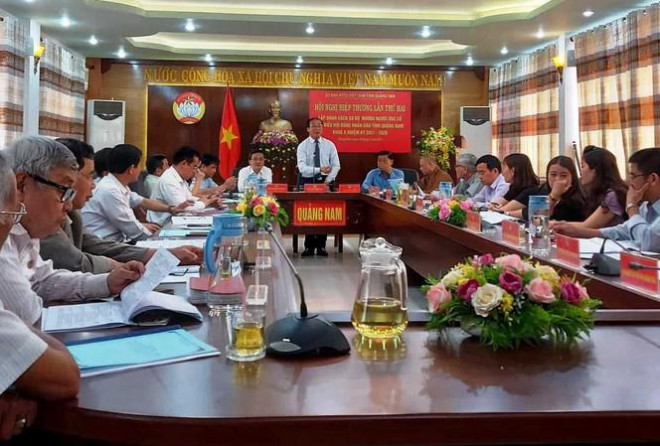 Ủy ban Mặt trận Tổ quốc Việt Nam tỉnh Quảng Nam tổ chức Hội nghị hiệp thương lần thứ 2. Ảnh H. Văn