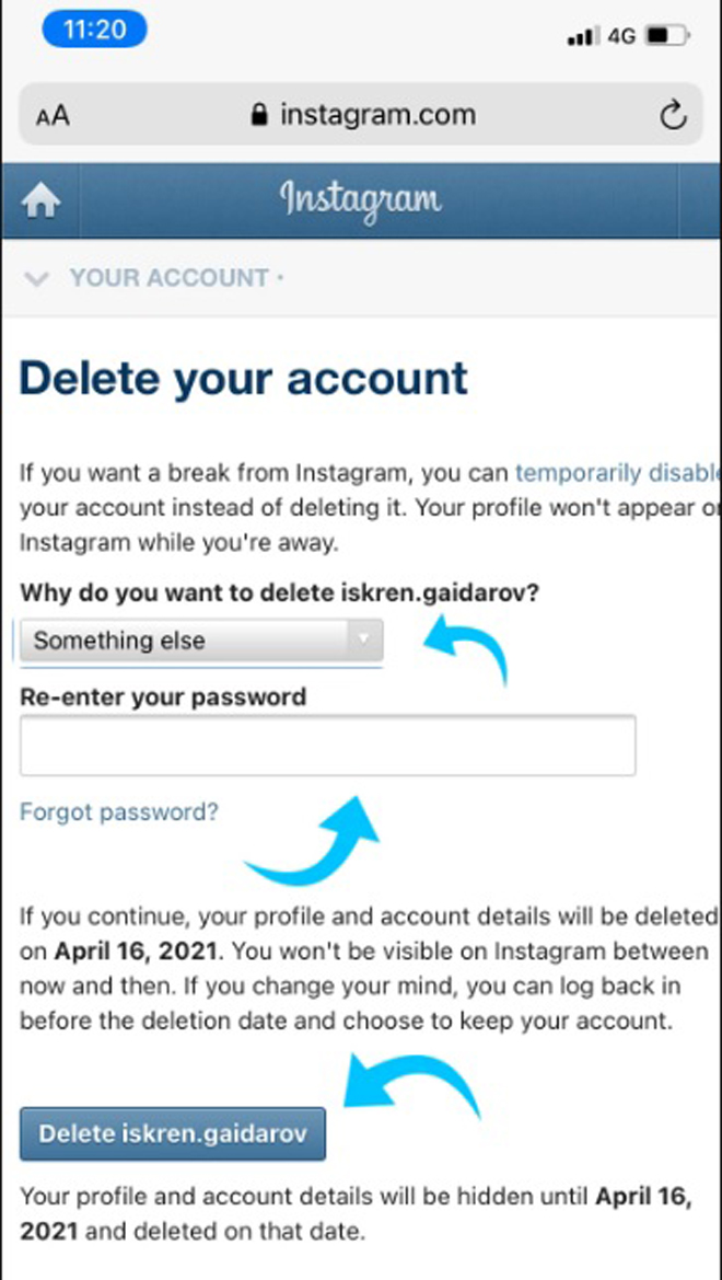 Hướng dẫn chi tiết xóa nhanh tài khoản Instagram - 2