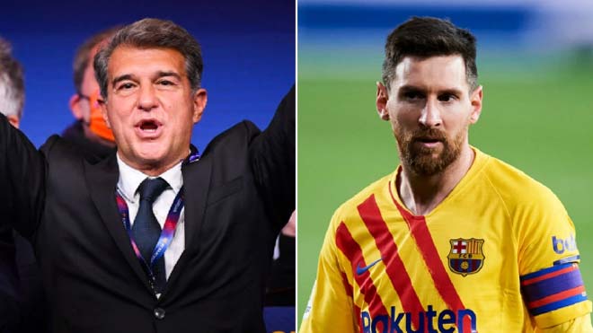 Joan Laporta, tân Chủ tịch Barca muốn Messi giảm 30% lương nhưng hứa sẽ thăng chức cho anh nếu gia hạn hợp đồng với đội chủ sân Nou Camp