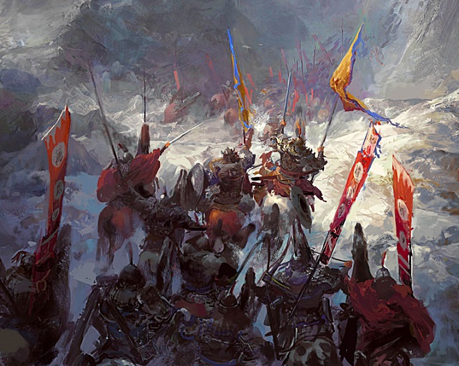 Phác họa hình ảnh kỵ binh Thổ Phồn.
