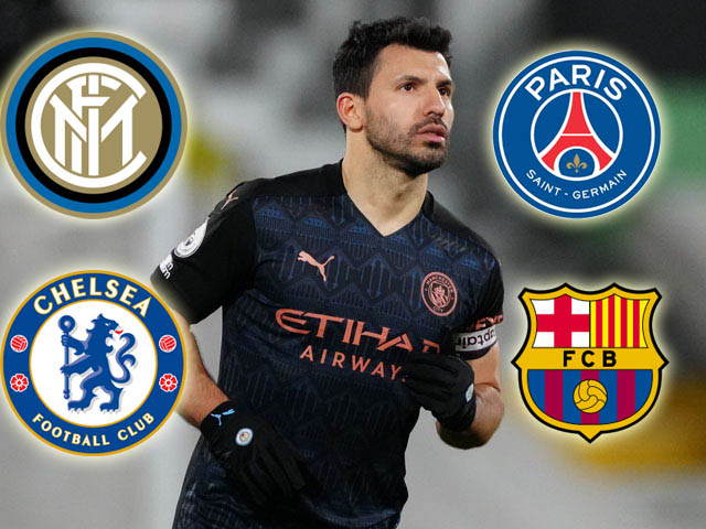 Bóng đá - 4 "đại gia" châu Âu mê mẩn Aguero: Thích đá cặp Messi, Mbappe hay Lukaku?