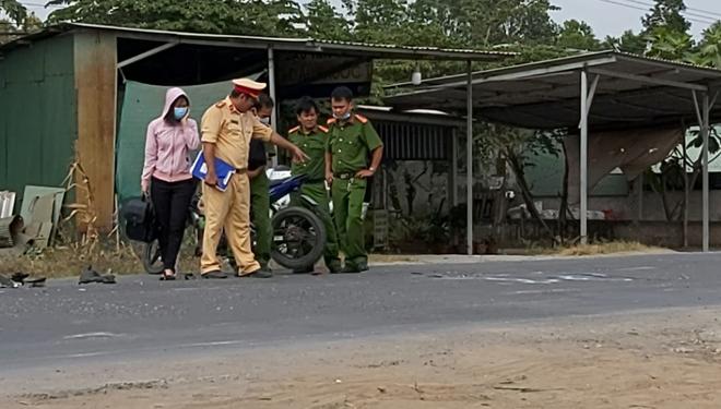 Hiện trường vụ tai nạn.