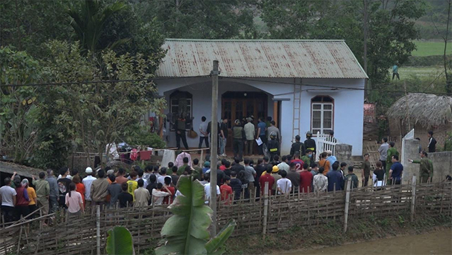 Ngôi nhà nơi Chăn sát hại bé N. rồi cố thủ.