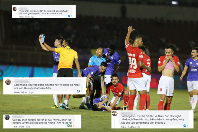 Hoàng Thịnh nhận "cơn mưa" chỉ trích tới từ người hâm mộ bóng đá Việt Nam