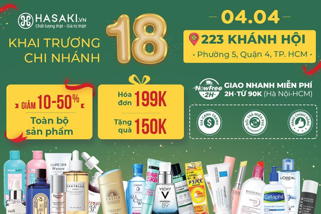 Khai trương liên tục 2 chi nhánh 17 và 18 - Hasaki từng bước “phủ đều” các quận, huyện Tp.HCM - 7