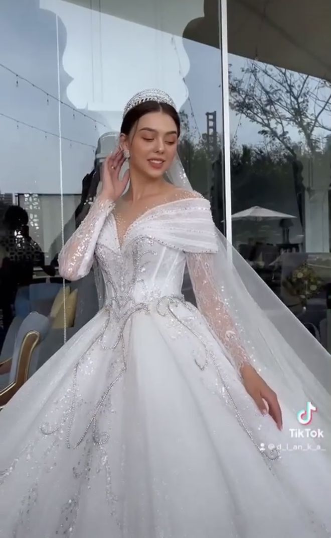 Váy cưới phong cách Hàn Quốc cho xinh  TikTok