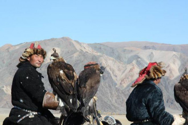 Đi tour tới thung lũng Yolin Am tuyệt đẹp, du khách sẽ có quan sát loài kền kền Lammergeier độc lạ trên sa mạc Gobi. (Ảnh: paolofroad)