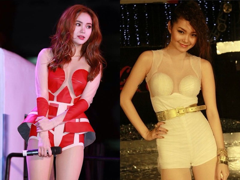 Khi biểu diễn, Minh Hằng thường lựa chọn những bộ trang phục xuyên thấu&nbsp;dáng&nbsp;ngắn nhưng chúng cũng rất dễ&nbsp;khiến hình ảnh người mặc bị chê bai vì "công khai"&nbsp;nội y hoặc hở nhiều phần.
