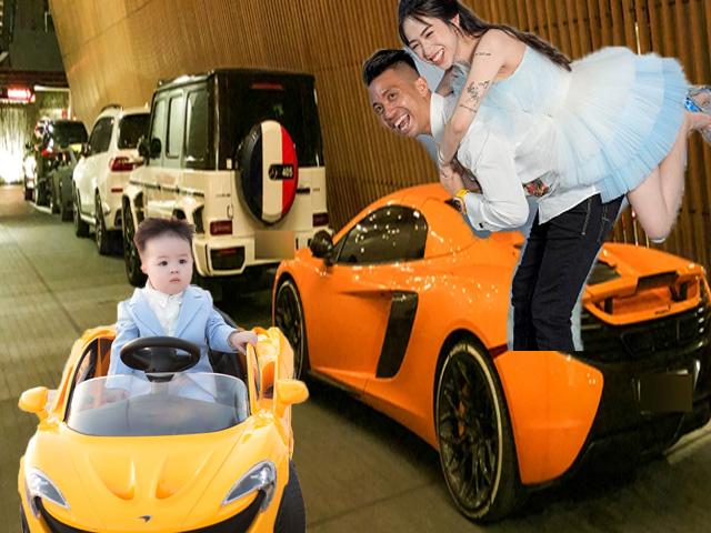 Đời sống Showbiz - Tiệc thôi nôi cháu ngoại Minh Nhựa: Siêu xe tiền tỷ xếp hàng dài, loạt "ông lớn" tham dự