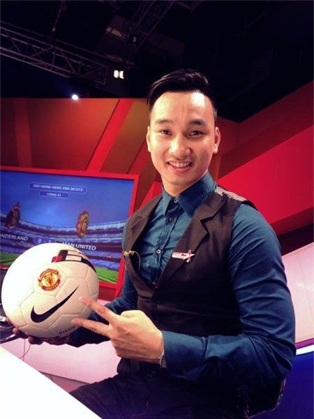 Thành Trung từng tham gia dẫn nhiều chương trình bình luận bóng đá