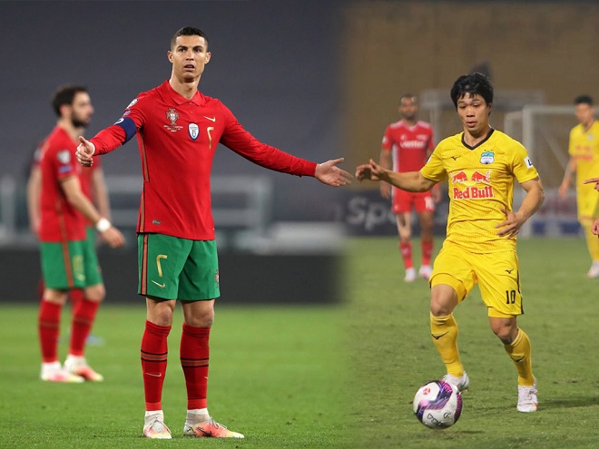 Ronaldo và Công Phượng là 2 cầu thủ có lượng fan đông đảo nhất tại Việt Nam