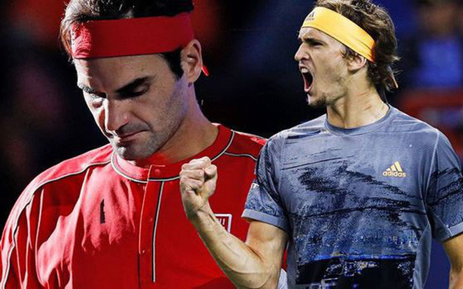 Zverev (phải) thêm một lần chỉ trích chuyện Federer có thứ hạng cao hơn mình&nbsp;