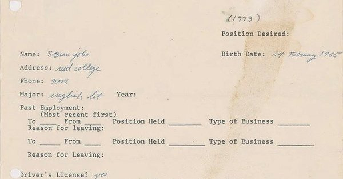 Thị trường - Tiêu dùng - Choáng váng lá đơn xin việc "cũ rích" có giá hơn 200.000 USD