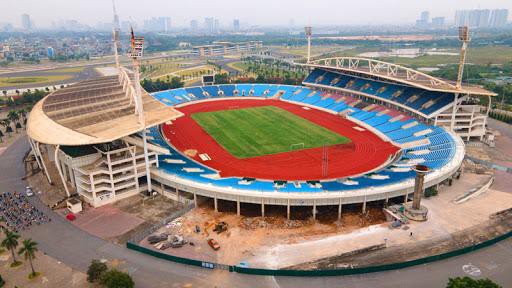 Sân vận động quốc gia Mỹ Đình (Hà Nội) gấp rút tu sửa chuẩn bị cho SEA Games 31