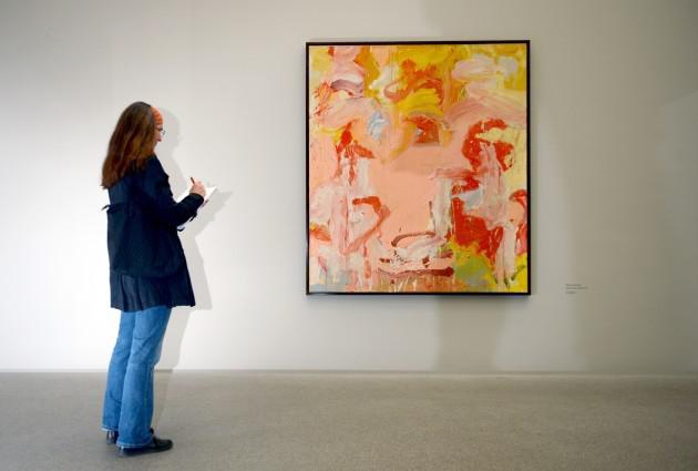 Một bức tranh tiêu biểu của họa sĩ Willem de Kooning được trưng bày ở Munich, Đức vào năm 2012.