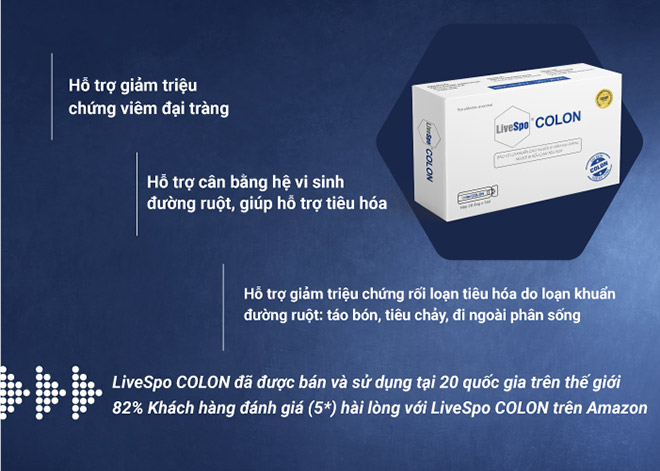 LiveSpo Colon - Bào tử lợi khuẩn cho người bị viêm đại tràng, rối loạn tiêu hoá - 4