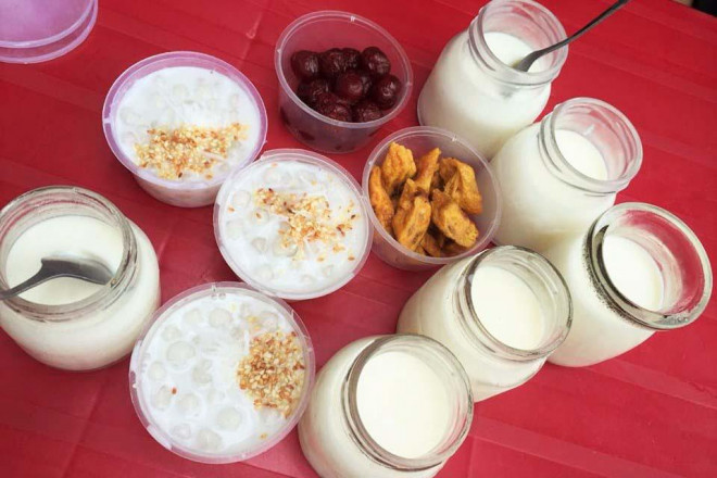 Sữa chua trân châu Tuấn Liên nổi tiếng tại Hạ Long (Ảnh: sưu tầm)