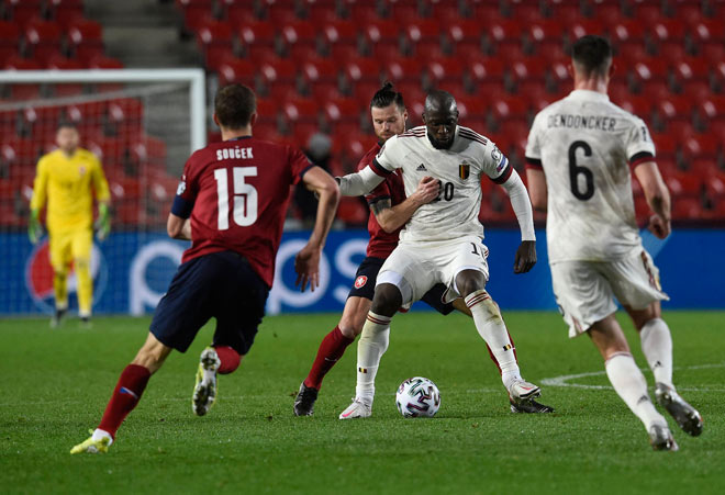 Lukaku ghi bàn quan trọng khi ĐT Bỉ làm khách của ĐT CH Séc ở Praha
