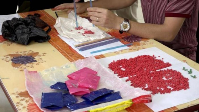 Tang vật thu giữ tại cơ quan Công an.