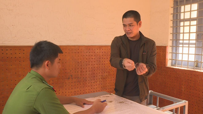 &nbsp;Trương Công Định tại cơ quan điều tra.