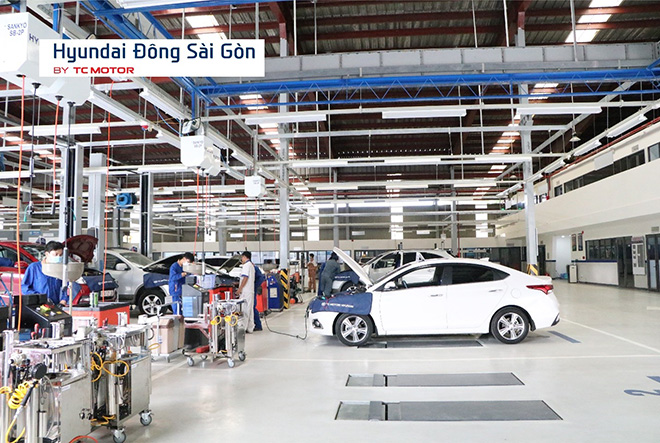 Xưởng dịch vụ 2S Hyundai Đông Sài Gòn nhanh chóng, chuyên nghiệp - 2
