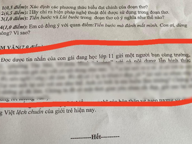 Bạn trẻ - Cuộc sống - Cười "ná thở" trước đoạn hội thoại "teen-code" trong đề Văn của học sinh Gia Lai