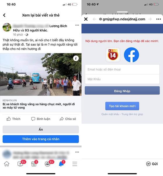 Chiêu lừa tag (gắn thẻ) để đánh cắp tài khoản Facebook xuất hiện trở lại. Ảnh: MINH HOÀNG