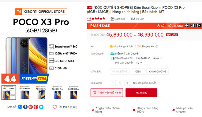 Nhiều người dùng đã đặt mua và ngợi khen POCO X3 Pro ngay dưới phần bình luận mua hàng.
